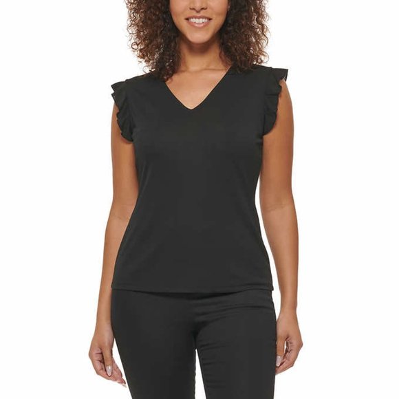 Andrew Marc Ladies' Ruffle Sleeve Blouse - Picture 1 of 6